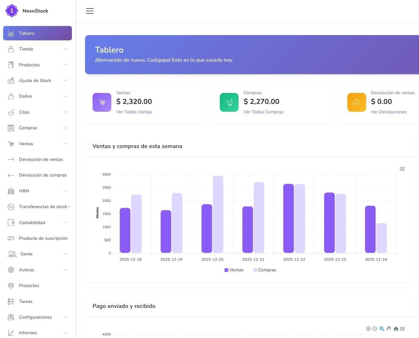 Punto de Venta NexoStock